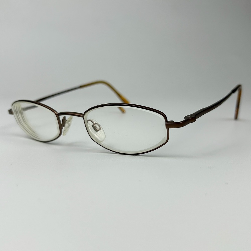 Randolph RE Vista Mens Eyeglasses Frame Brown Metal Full Rim 47-19-145 mm